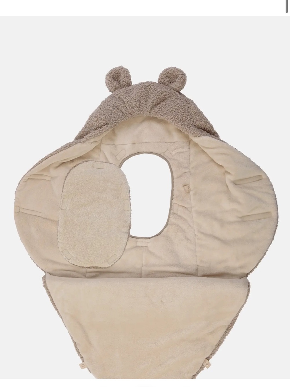 7 AM Enfant Nido Teddy Car Seat Stroller Wrap Blanket | 0-6 Months - Picture 7 of 9